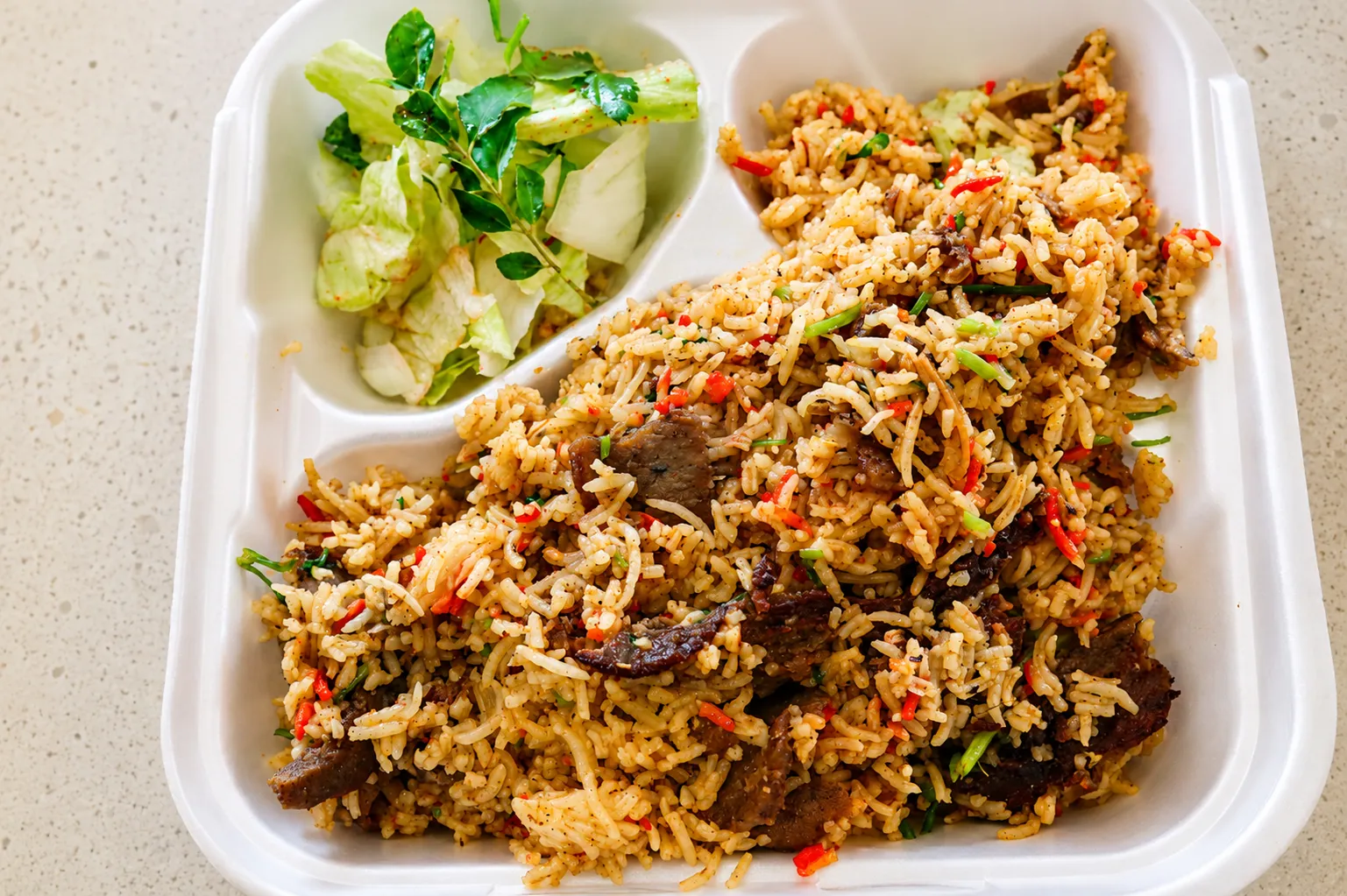 Beef fried rice